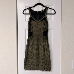 Express mesh mini dress